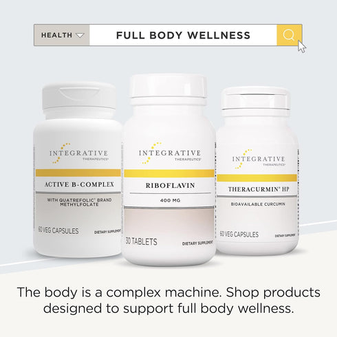 Integrative Therapeutics Riboflavin - Cellular Energy and Red Blood Cell Production Support* - Vitamin B2 Supplement - High Potency - 30 400 mg Ta...