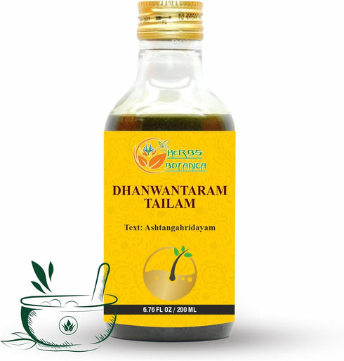 Dhanwantharam Thailam Oil for Massage Oil, Support Overall Relaxation, Prevent Stretch Marks, Moisturizes Skin, Natural Strength After Delivery 20...