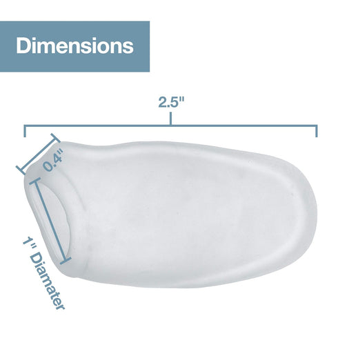 ZenToes Reusable Bunion Relief Protector Guards - Washable Gel Pads for Big Toe, Shield Feet from Friction, Pressure and Pain from Rubbing Shoes -...