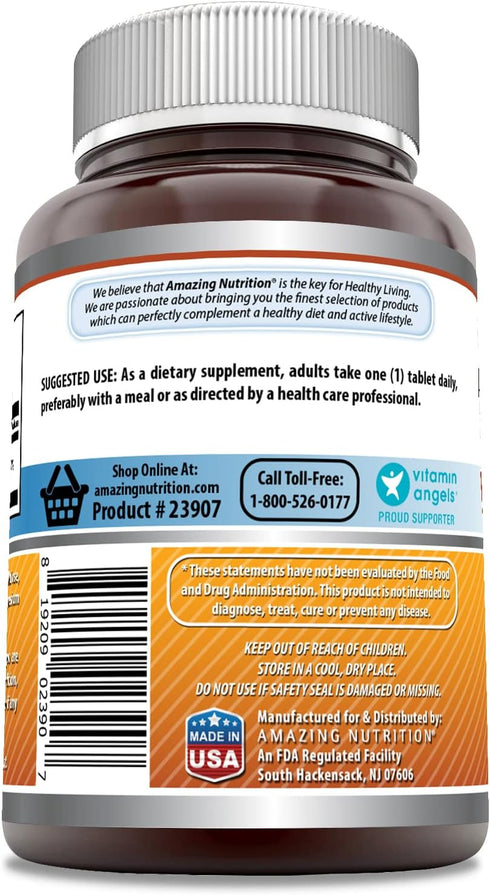 Amazing Formulas Vitamin B6 Pyridoxine 25mg Tablets Supplement | Non GMO | Gluten Free | Made in USA (500 Tablets)...