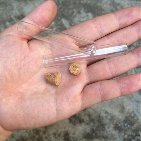 100pcs 5ml Mini Glass Bottles Pendants With Cork Stopper Small Bottle Decoration Crafts Vials Jars Gift DIY Bottles (12x75mm)...