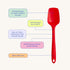 GIR: Get It Right Mini Silicone Spoonula Spatula - 8.3 In L x 1.8 In W, Black - Nonstick & Heat Resistant Kitchen Spatula - Seamless Single-Piece ...