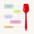 GIR: Get It Right Premium Seamless Spoonula - Non-Stick Heat Resistant Silicone Scraper Spatula - Perfect for Mixing, Serving, Scraping, Stirring,...