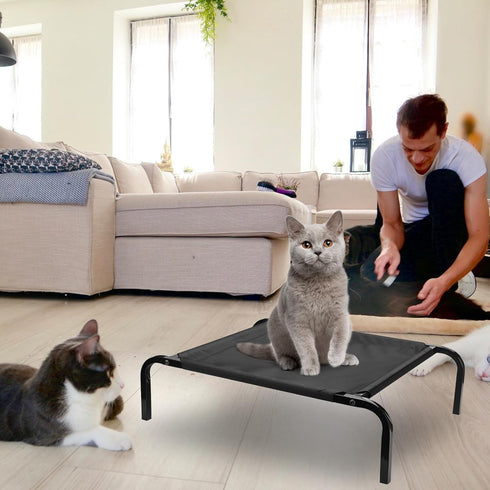 Pet Bed Mesh Dog Sleeping Bed Comfortable Dog Bed Indoor Pet Hammock Dog Beds Dog Hammock Breathable Pet Bed Elevated Puppy Bed Wear-resist Pet Be...