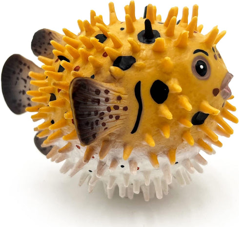 Gemini&Genius Pufferfish Toy, Realistic Puffer Fish Action Figure, Real Blowfish Toy, Educational Gift, Display and Play Toy, DIY Craft Decor, Swi...