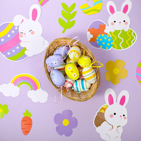Tenare 133 Pcs Bulletin Board Letters Rabbit Alphabet Cutouts Numbers Set 110 Uppercase Poster Board Letters 23 Symbols ABC Letters for Classroom ...