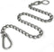 Dog Chain Leash, 304 Stainless Steel Dog Short Lead Metal Heavy Duty Chain DIY Double Dog Leashes Self-Assembly Leashes Extension&Coupler. (304 S/...