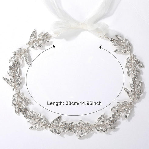 SWEETV Flower Girl Headpiece for Wedding Headband Silver Princess Hair Accessories Little Girls Toddler Kids Crystal Hair Bands for First Communio...