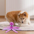 Squeak Dog Toy, 12.5In Plush Octopus Dog Toy with Crinkle Paper and Squeaky Inside, No Stuffing Dog Toys for Indoor Dog (purple)...