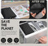 Sanwuta 8 Pcs Zippered Silver Storage Bags Anti Tarnish Bags Silver Pouches Silver Keeper Jewelry Storage Protector Bags (Black, 5.9 x 5.9 Inch)...