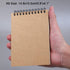 AB Max Sketchbook A6 - Wirebound Notebook Manuscript Shorthand Pad with Kraft Cover Cartridge Paper for Art Drawing Diary Letter Memo Writing...