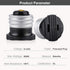 DiCUNO UL Listed E26 to Polarized Outlet Socket Adapter, Standard E26 Base Light Bulb to 2 Prong Outlet Plug Converter Black, 6-Pack...