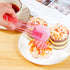 10 Pcs Plastic Buffet Serving Tongs, Clear Pink Kitchen Tongs Mini Serving Utensil Tongs for Food Ice Salad Buffet Barbecue Cookies, 6.3 Inches...