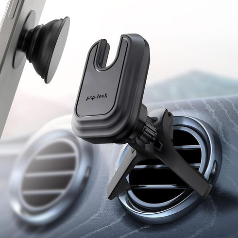 pop-tech Car Vent Phone Mount: Cell Phone Holder for Thick Socket Grip & iPhone 15 Samsung Case Magsafe Card Holder, Universal Hook Clip Mount for...