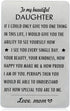 Gifts for Daughter from Mom, To My Daughter Engraved Wallet Card Inserts with Inspirational Quotes, Christmas, Birthday, Wedding, Graduation, Gift...