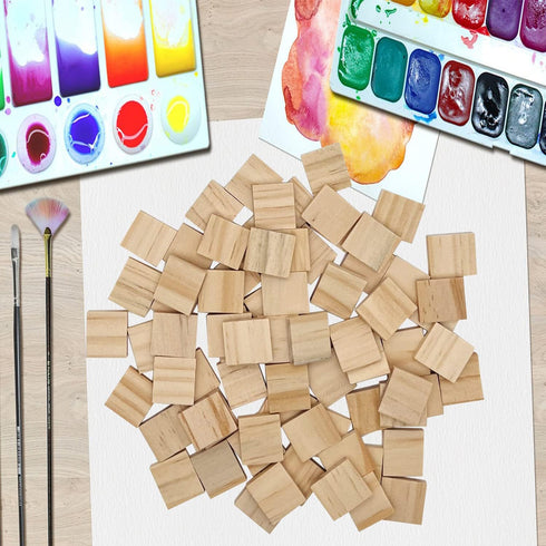 300 Pcs Wood Blank Letter Tiles, Wooden Blank Scrabble Tiles for DIY Craft Supplies Decoration...