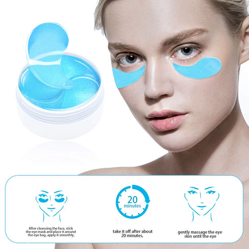 Under Eye Patches, Hyaluronic Acid Eye Mask Moisturizing, 60PCS Eye Gel Pads With Collagen Eye Treatment for Reducing Dark Circles, Wrinkles Anti-...