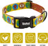 SUFEI Nylon Dog Collar - Adjustable Classic Pet Collars with Quick-Release Buckle and D-Ring, Multicolor Cute Patterns Soft Dog Collar for Small M...