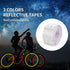 3 Rolls Reflective Tape Outdoor Waterproof Reflective Warning Tape Reflector Tape Night Safety Stickers Silver, Red, Yellow Reflective Tape for Tr...