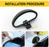 2 PCS Car Blind Spot Mirrors, Universal Wide Angle Mirror, Blindspot Convex Side Eye Mirrors, Car Auxiliary Mirrors, Automotive Body Parts Exterio...