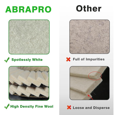 5 Pack Felt Flap Disc Abrasives 4-1/2" x 7/8" Arbor, Wool Polishing Wheel Disc Buffing Wheel for Angle Grinder...