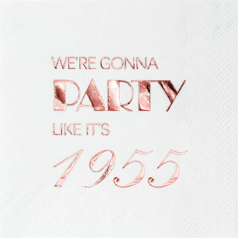 Crisky 70th Birthday Cocktail Napkins Rose Gold for Women 70th Birthday Party Decorations for Cake Dessert Berverage Table, 70th Birthday Party Su...