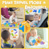 Baby Bath Toys Suction Cup Toys for Kids No Hole Bath Toys for Kids Ages 1-3 Toddler Bath Toys Connect Build Create Travel Toys Suction Toys Batht...