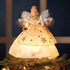 Kurt S. Adler Kurt Adler 10-Light 9-Inch Ivory and Gold Angel Treetop...