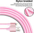 cugunu iPhone Charger, 5 Pack 3/3/6/6/10FT Apple MFi Certified USB Lightning Cable Nylon Braided Fast Charging Cord Compatible for iPhone 14/13/12...