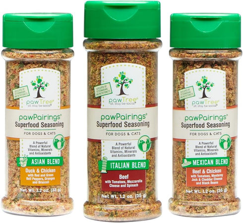 pawTree Healthy Food Toppers for Dogs & Cats - Appetite Booster with Freeze-Dried Proteins. Delicious Pet Food Seasonings and Flavor Enhancer for ...