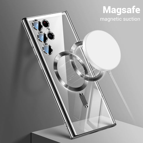 for Samsung Galaxy S24 Ultra Case?Only?.Magnetic Cover for S24 Ultra. Glossy Slim Thin Soft funda capa para for Galaxy S24 Ultra 6.8 inch.Compatib...