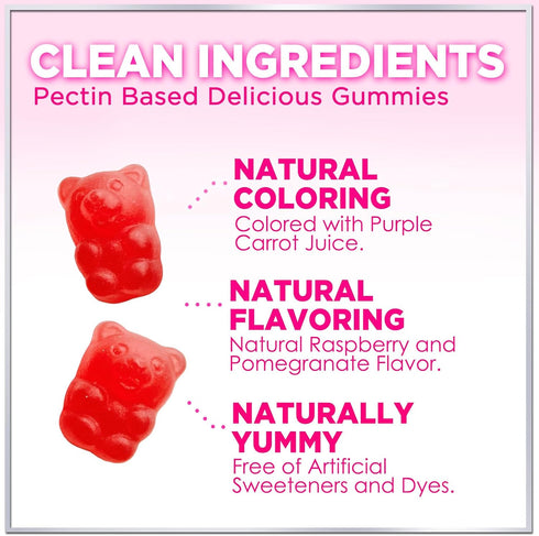 Collagen Peptides Gummies for Women & Men - Collagen Protein with Biotin, Extra Strength Hydrolyzed Collagen Peptides Gummy Supplement for Hair, S...