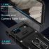 DEERLAMN Case for Google Pixel 7a with Slide Camera Cover+Screen Protector (2 Packs), Rotated Ring Kickstand Military Grade Shockproof Protective ...
