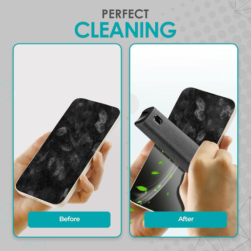 Screen Cleaner Spray and Wipe by Finestic, Electronic Computer Screen Cleaner with Microfiber Cleaning Cloth, Touchscreen Mist Cleaning Kit for Ca...