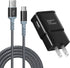 Adaptive Fast Charging Wall Charger with USB C Cable 10Ft, Excgood Fast Charger Power Adapter USB Type C Cable Fast Charging Compatible with Galax...