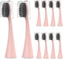 YUNCHI Replacement Toothbrush Heads for Burst Electric Toothbrush Adults with Dust Cover Caps, Soft Charcoal Bristles for Deep Cleaning, Plaque Re...