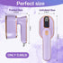 Mini Steam Iron, Travel Steamer for Clothes Portable Mini Iron, Portable Steamer for Dry and Wet Ironing, 970W Handheld Steamer 180° Rotatable Gar...