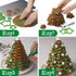 KAISHANE 10pcs 3D Christmas Tree Cookie Cutter Set-Star Cookie Cutters XMAS Decoration fondant donut Cookie cutters kit for Christmas Tree gift co...