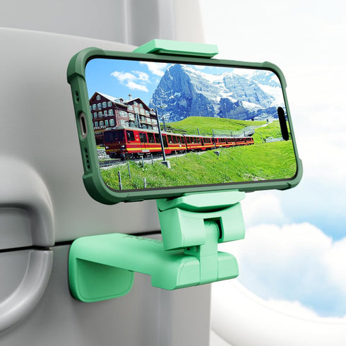 Universal Airplane Phone Stand Holder, Klearlook Travel Essentials Phone Mount for Desk with 360 Degree Rotation, Handsfree Travel Must Haves Phon...
