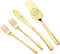 Cake Cutting Set for Wedding, Wedding Cake Knife and Server Set for Birthday, Bridal Shower Gifts (Gold)...