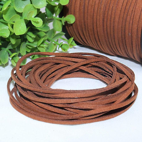 Tenn Well Leather String, 100 Yards 2.6mm Flat Suede Cord, Faux Leather Cord for Jewelry Making, Necklaces, Bracelets, Dream Catchers and DIY Craf...