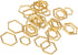 30PCS Hexagon Knitting Stitch Markers Lightweight Zinc Alloy Crochet Locking Needle Clip for DIY Sewing Weaving...