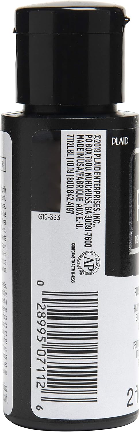 FolkArt Artist Pigment Acrylic Paint, 2 oz, Pure Black...