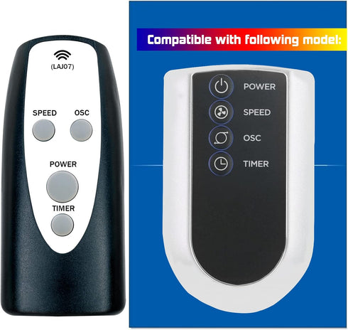 Replacement Remote Control for Lasko S18961 S18635 U35115 2033667 2510 2511 2711 M18950 T38301 T32200 2033667A M16950 U35120 T36211 T37900 T38305 ...