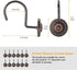 Bronze Shower Curtain Hooks, Decorative Shower Curtain Rings for Bathroom, Rust Proof Shower Hooks for Shower Curtain Liner, 12Pcs...