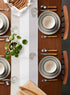 Geometric Table Runner Dresser Scarf 18x72inch Linen Burlap Table Runners Non-Slip Heat Resistant Cloth Placemat Home Decor for Wedding Banquet De...