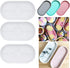 3 Pack Tray Silicone Resin Mold, Oval Coaster Epoxy Resin Casting Mould DIY Jewelry Tray Dishes for Craft Jewelry Storage Office Home Decoration...