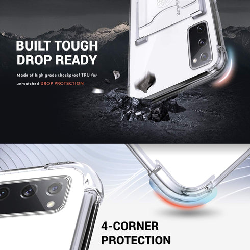 Shields Up for Samsung Galaxy S20 Case - Minimalist Wallet Case with Card Holder and Ring Kickstand, Slim Protective Cover with Drop Protection - ...