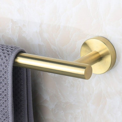 NearMoon Bathroom Towel Bar, Bath Accessories Thicken Stainless Steel Shower Towel Rack for Bathroom, Towel Holder Wall Mounted (1 Pack, Brushed G...