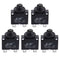 6 Amps Thermal Circuit Breakers, 125/250V AC 32V DC Push Button Manual Reset Overload Protector Circuit Breaker Switch 6A 5 Pack...